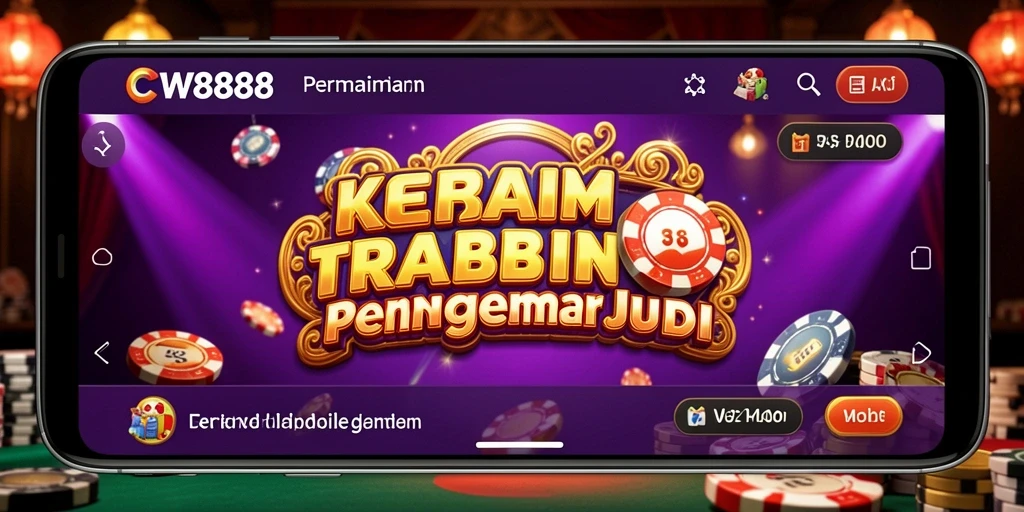Tampilan gameplay menarik dari aplikasi Kasino CW8888.