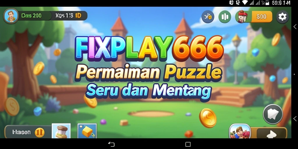 Menampilkan gameplay FIXPLAY666 dengan teka-teki menantang dan grafis menarik.