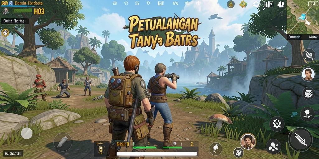 Tampilan gameplay H03 menggambarkan dunia terbuka yang kaya dan penuh petualangan.