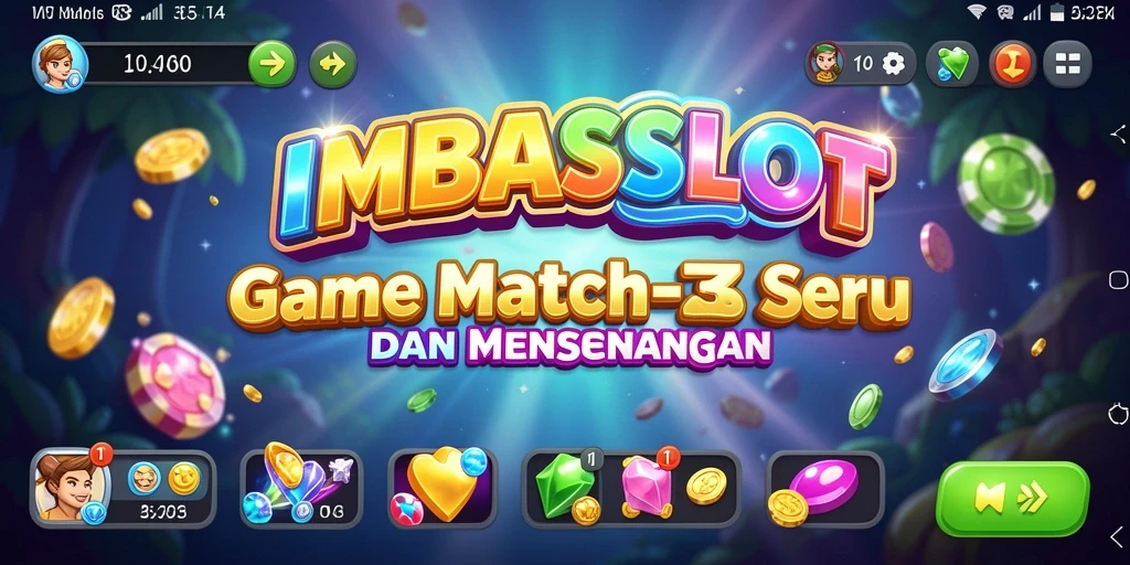 Tampilan gameplay menarik dari IMBASLOT dengan tantangan Match-3.