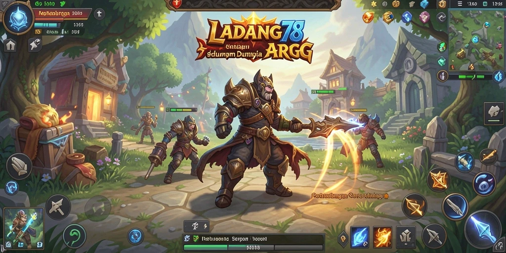 Gambaran menarik gameplay ARPG di LADANG78.
