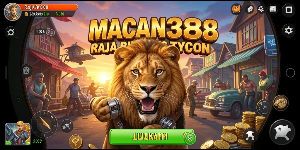 Tampilan gameplay dari MACAN388 dengan elemen Tycoon yang menarik.