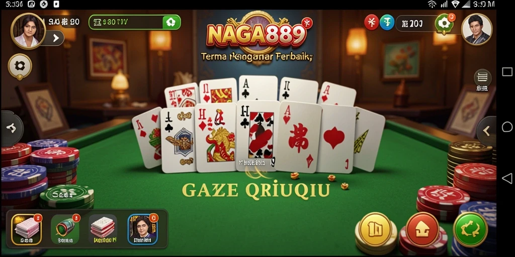 Screenshot gameplay menarik NAGA889 dengan tampilan QiuQiu.