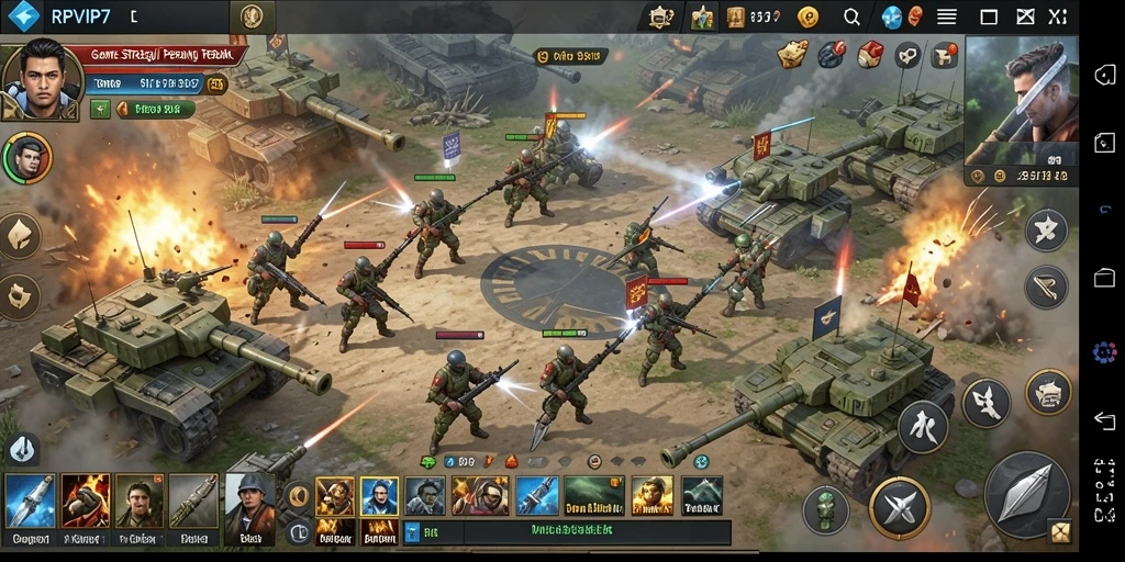 Tampilan menarik dari gameplay SLG yang mendebarkan.