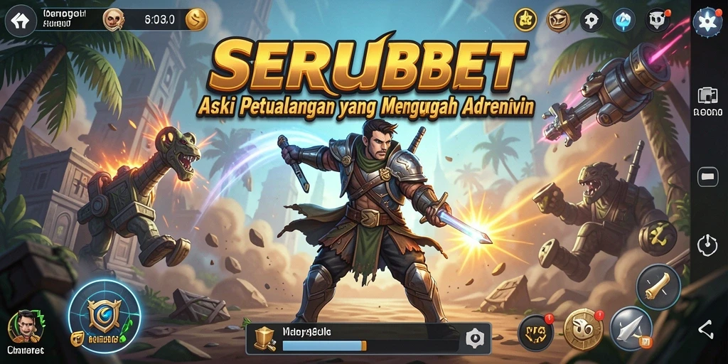 Tangkapan layar SERUBET menampilkan aksi mendebarkan dalam permainan.