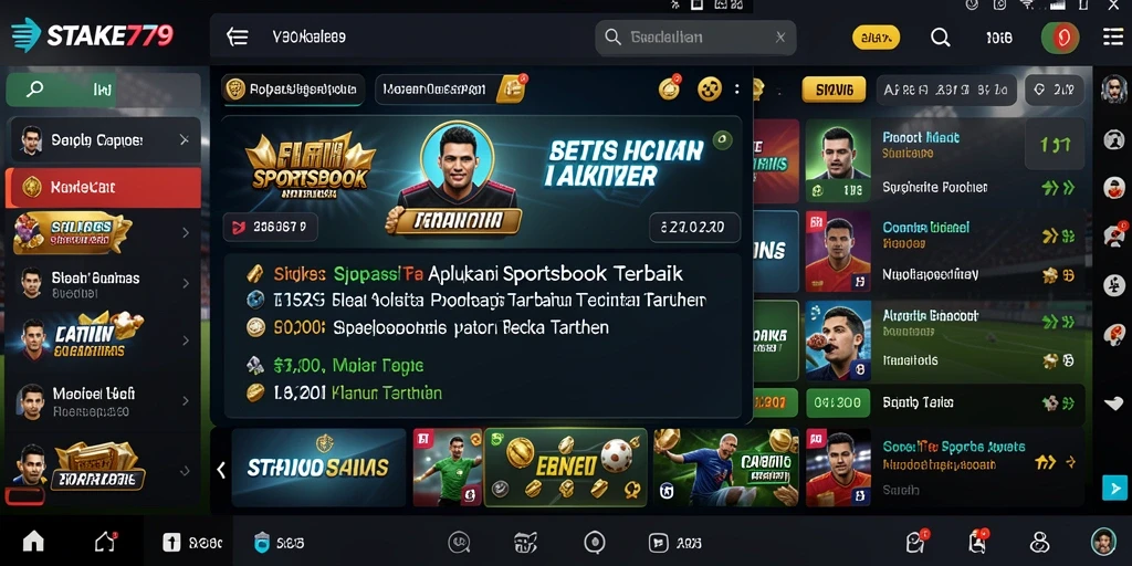 Tampilan gameplay taruhan Sportsbook yang menarik dan interaktif.